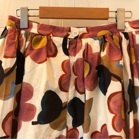 Floral Lined full circle midi skirt - Picture 9 of 12